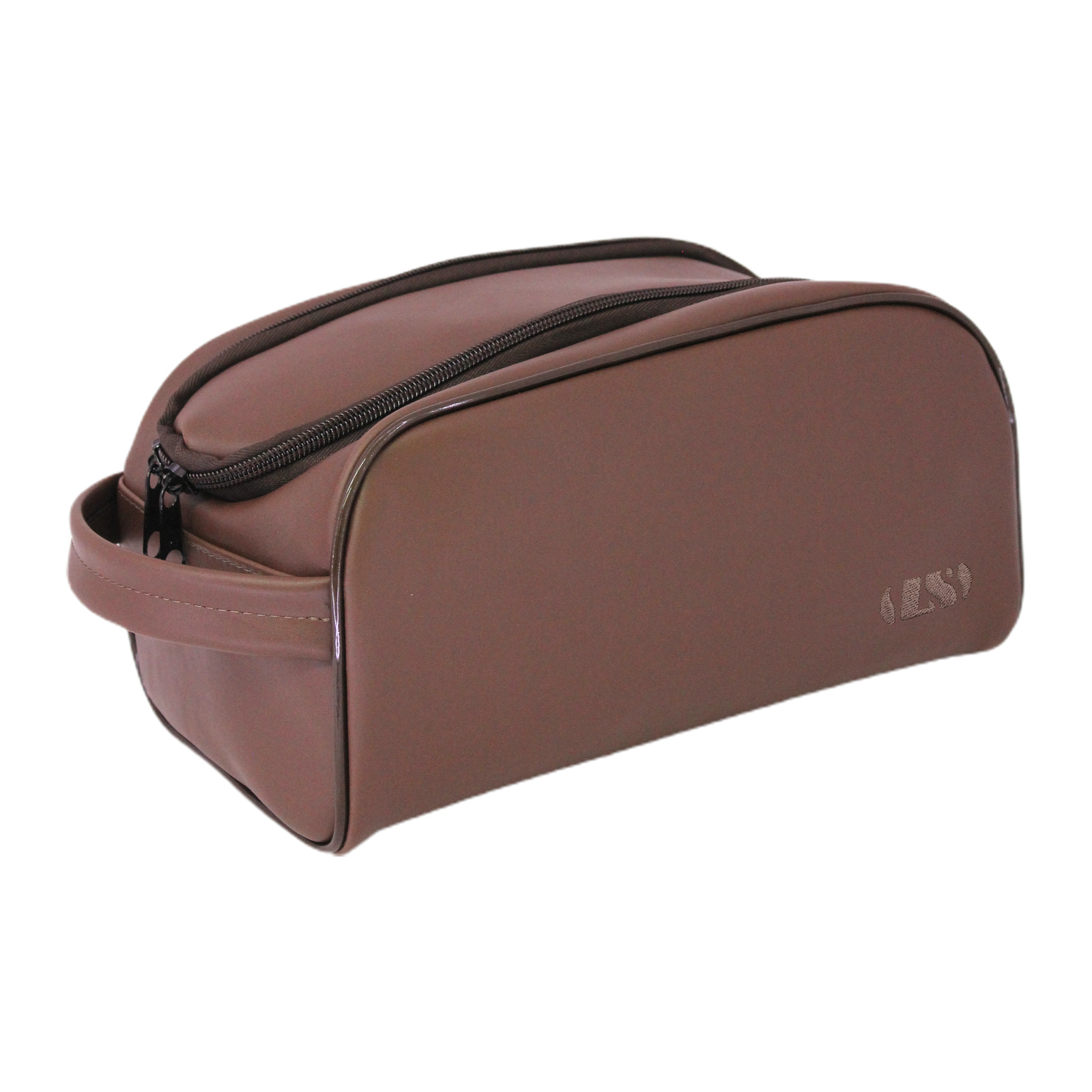 Nécessaire 1 divisão LS Bolsas corino marrom – NC6188