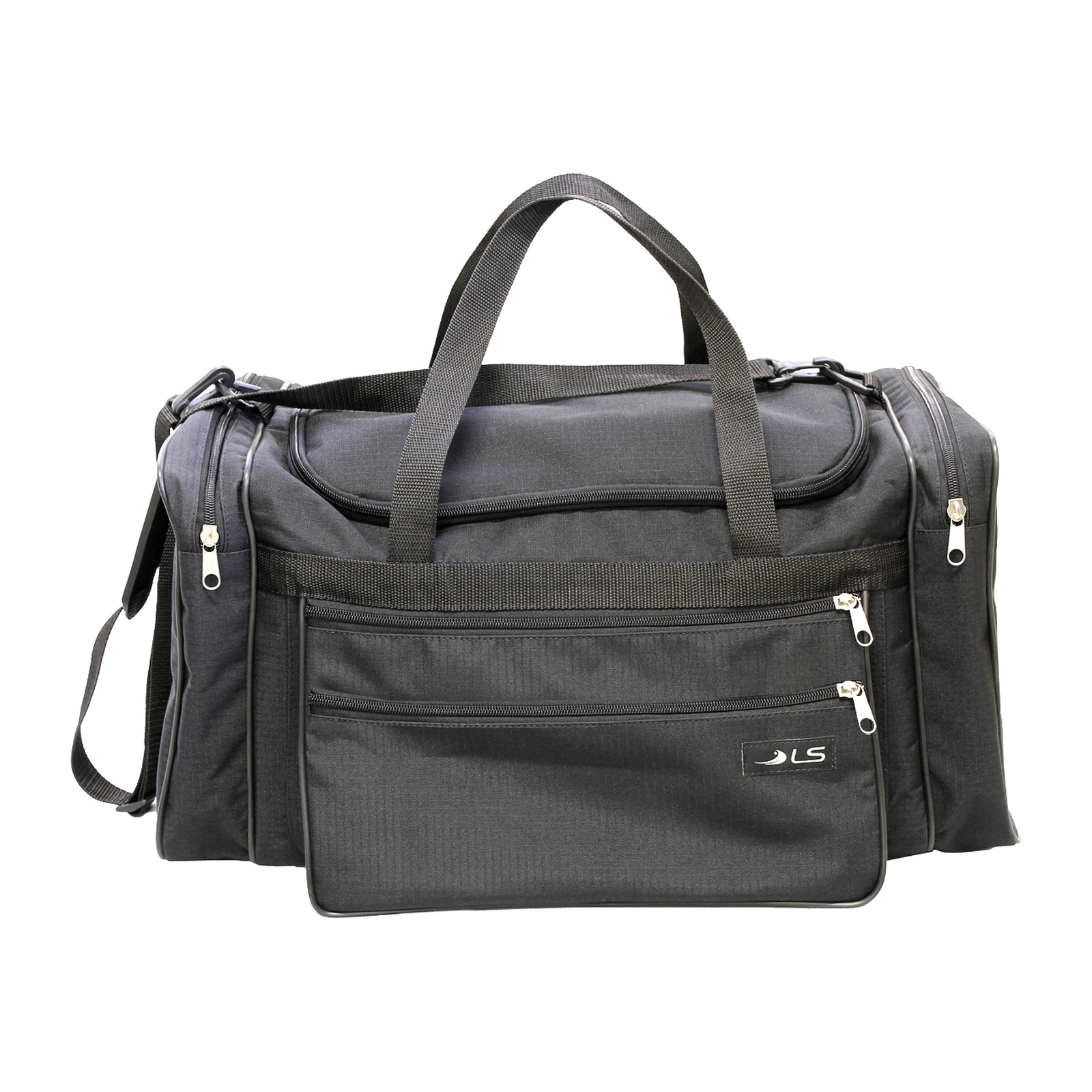 Bolsa de viagem LS Bolsas ripstop preta com 5 divisões – BV6455