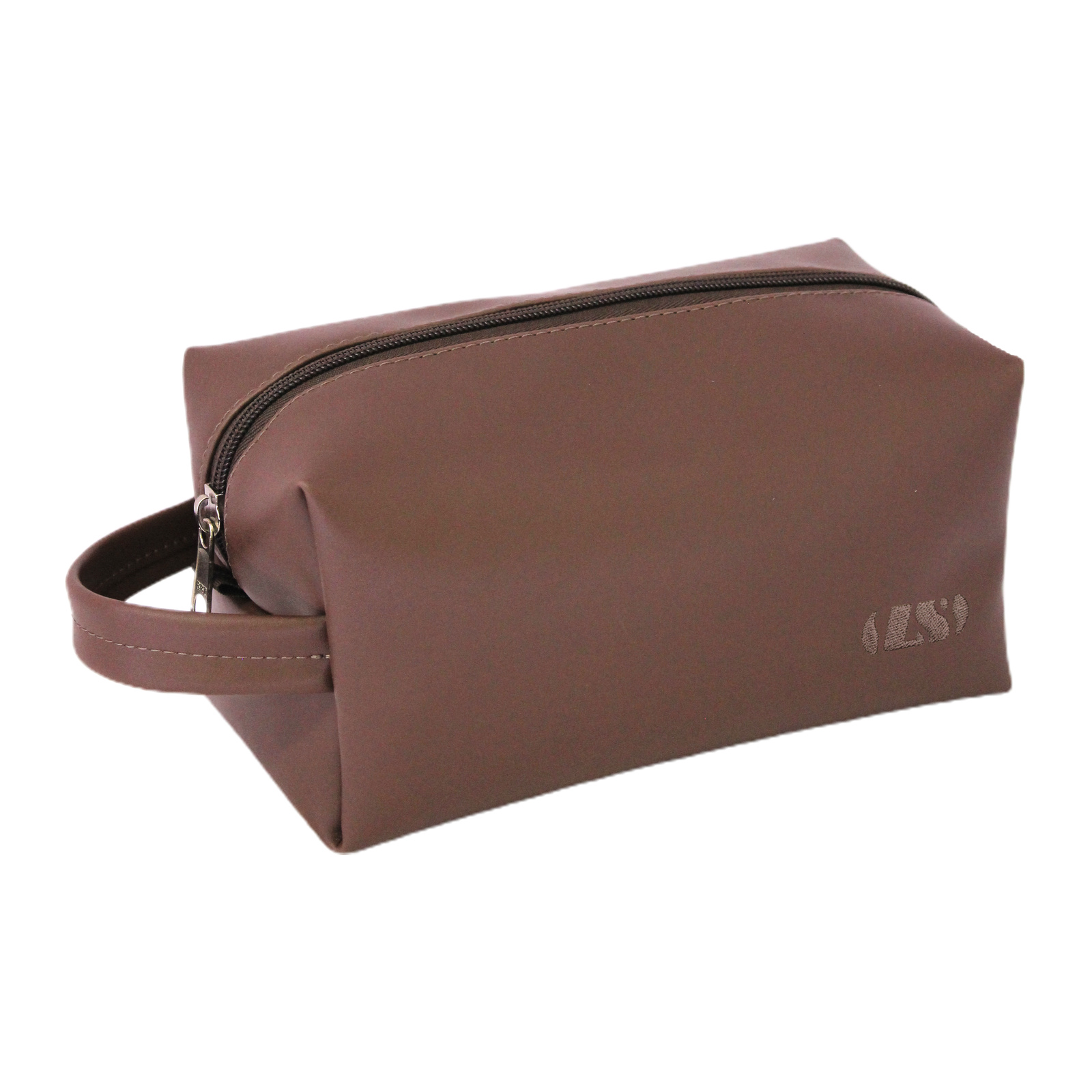 Nécessaire 1 divisão LS Bolsas corino marrom – NC6187